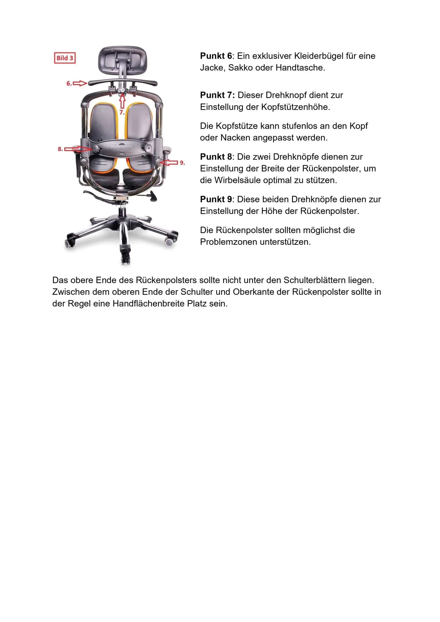 Bedienungsanleitung HARA STUHL Modell NIE und NWL