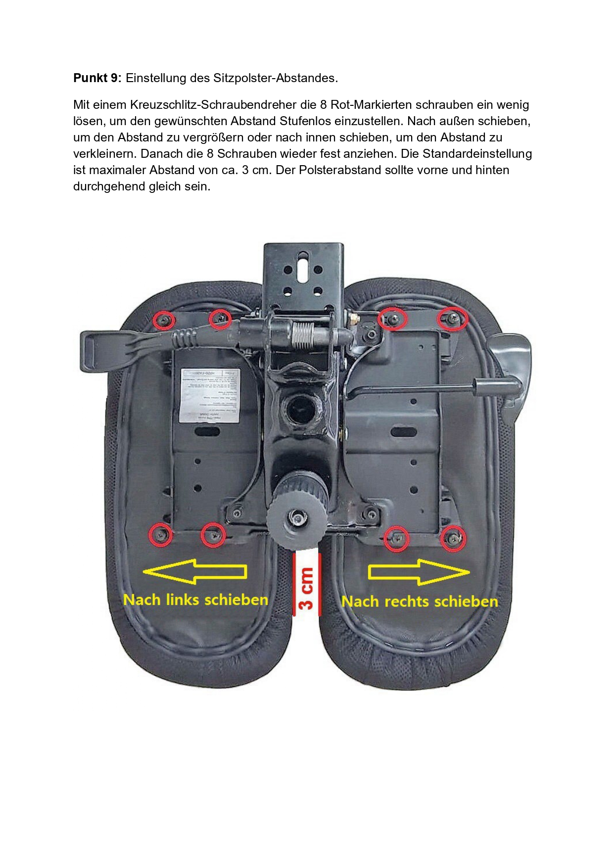 Bedienungsanleitung HARA STUHL Modell THA